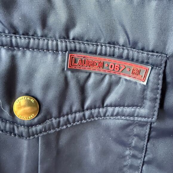 Lauren Ralph Lauren Navy Blue hooded Vest Jacket size L - Picture 5 of 10